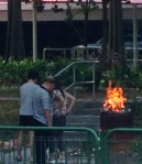 Hungry Ghost Festival observance in Singapore